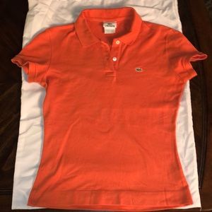 Orange Lacoste Polo